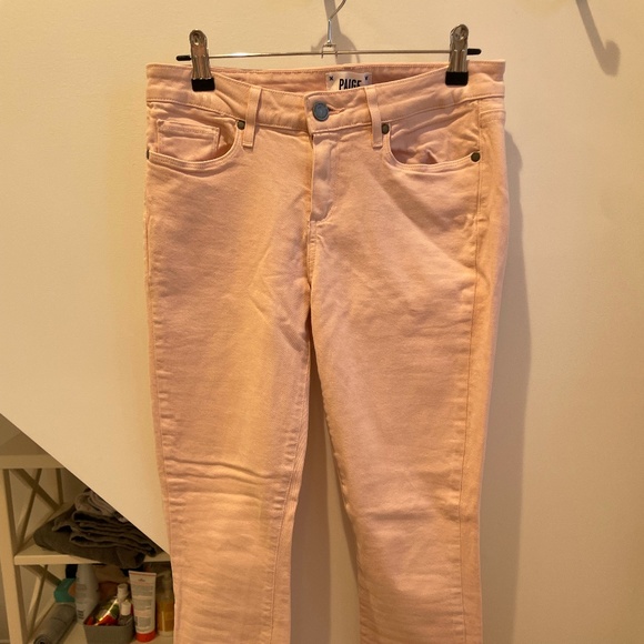 Light Pink Paige Jeans - Picture 1 of 3